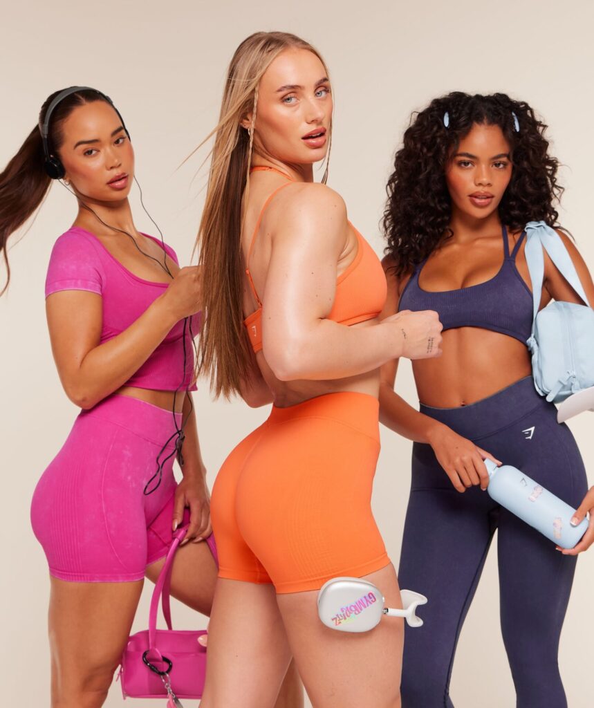 Леггинсы Gymshark Gymshark x Bratz Shorts - Dayglow Peach