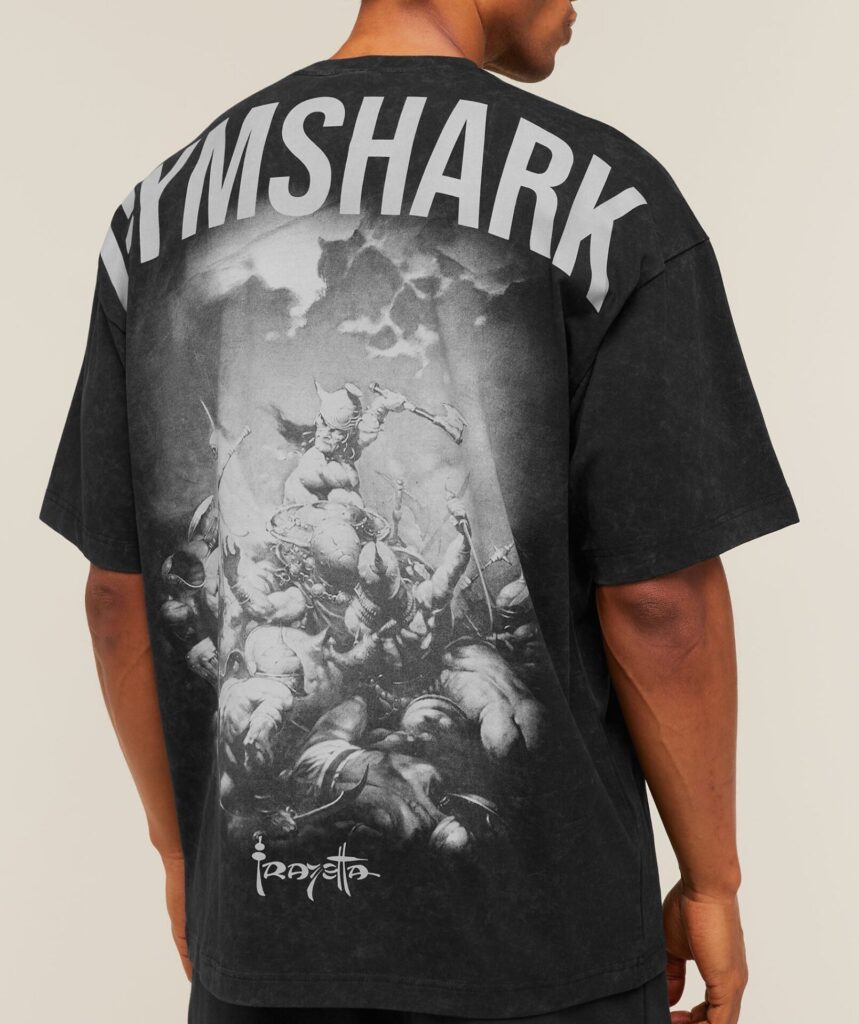 Футболка Gymshark Gymshark x Frazetta Power - Black