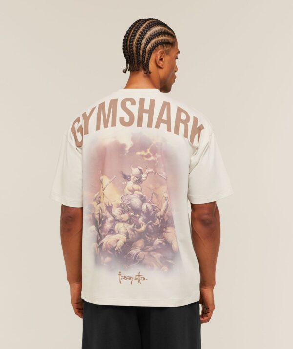 Футболка Gymshark Gymshark x Frazetta Power - Tinted White