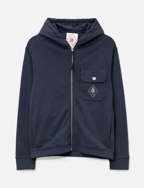 Свитшот C.P. Company Malfilè Fleece Zip Hooded