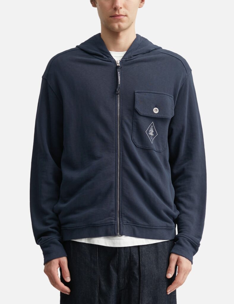Свитшот C.P. Company Malfilè Fleece Zip Hooded