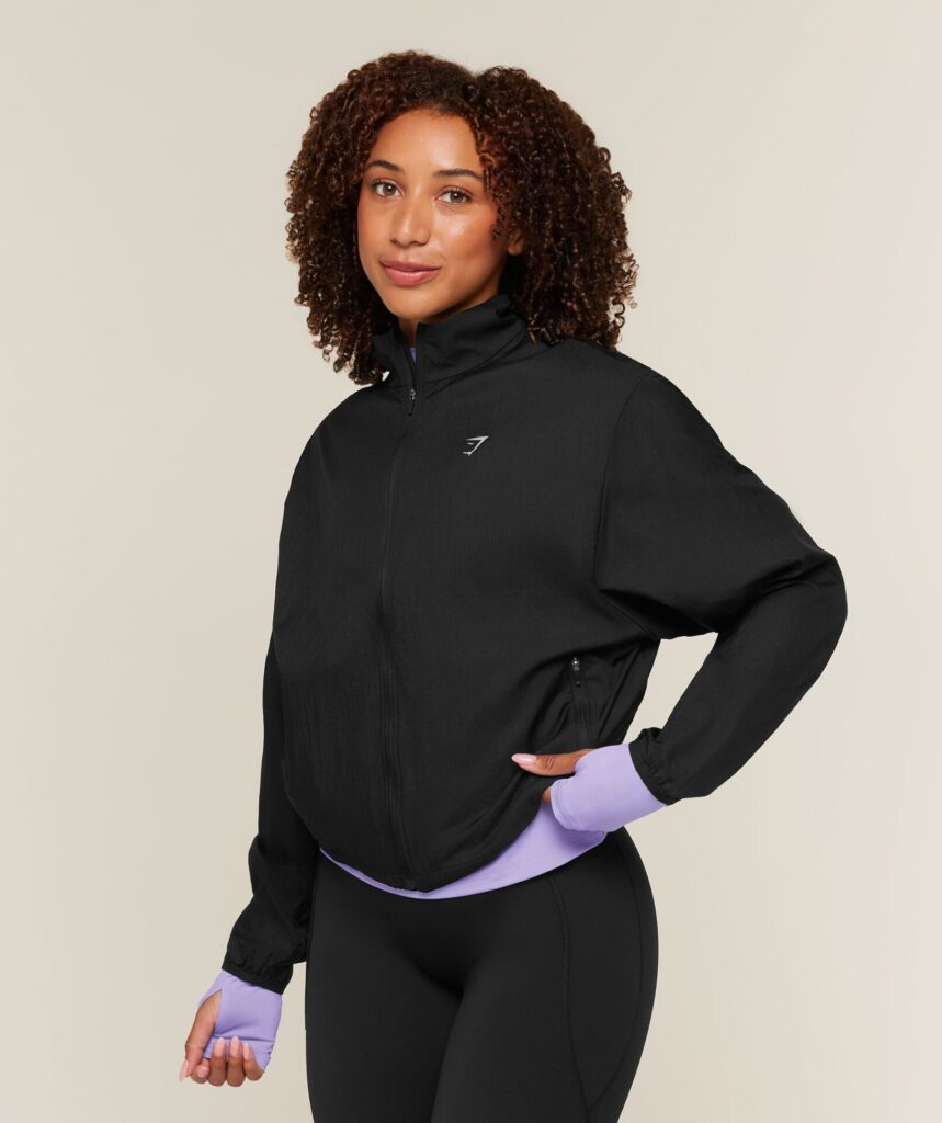 Куртка Gymshark Hybrid Track - Black