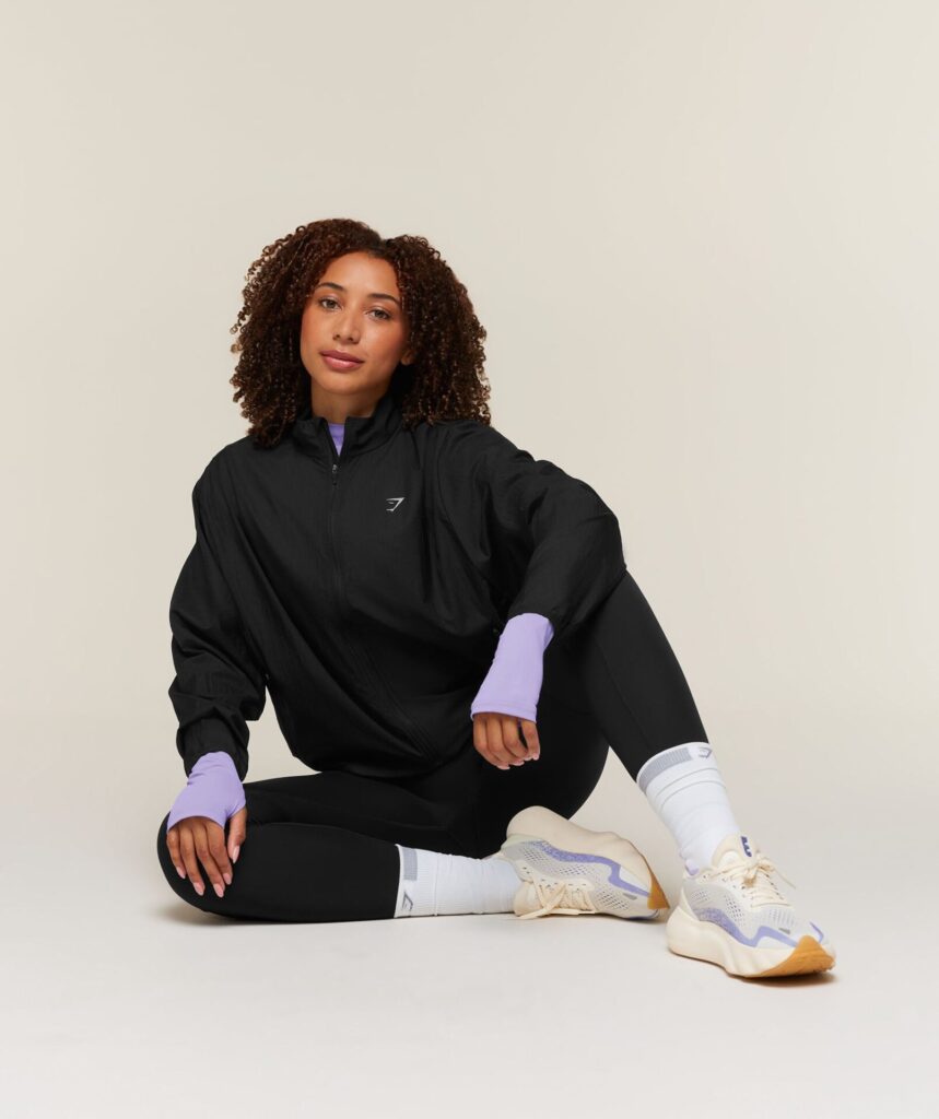 Куртка Gymshark Hybrid Track - Black