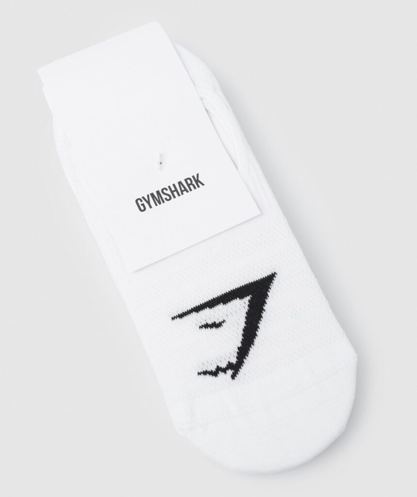 Gymshark No Show Socks 3pk - White