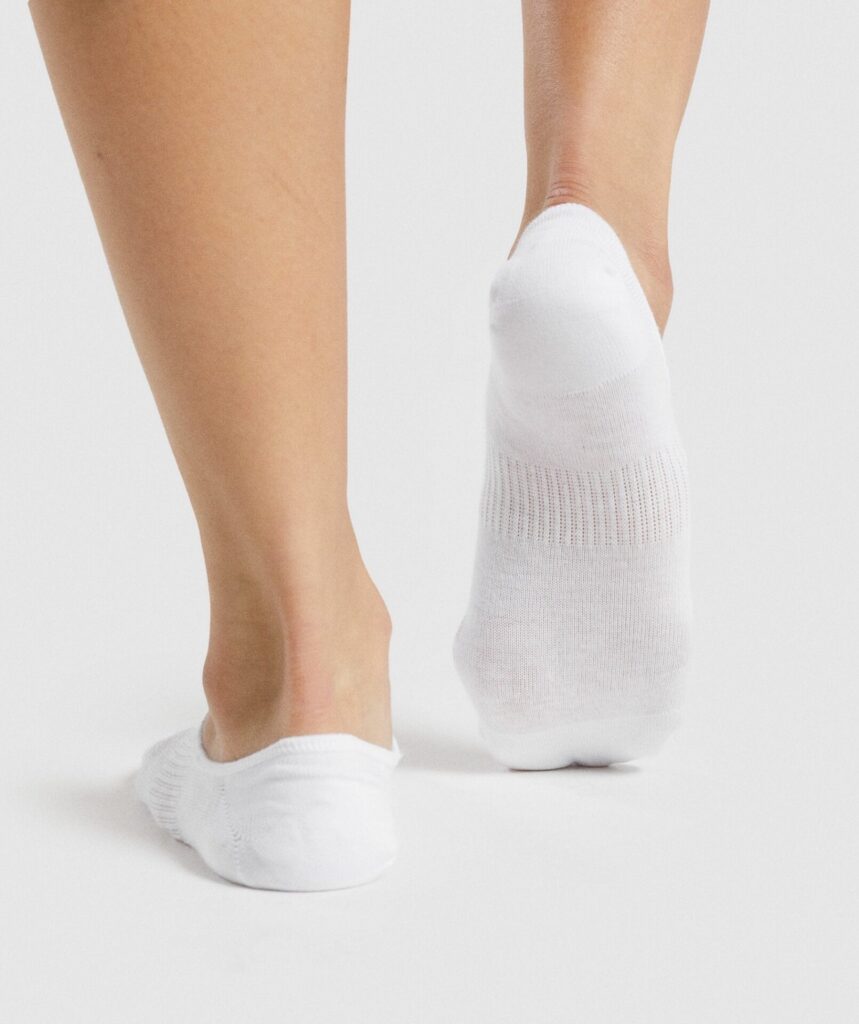Gymshark No Show Socks 3pk - White