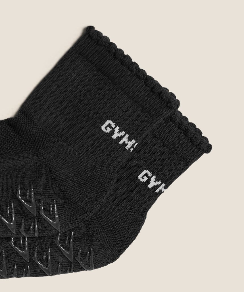 Gymshark Frill Pilates Midi Sock - Black