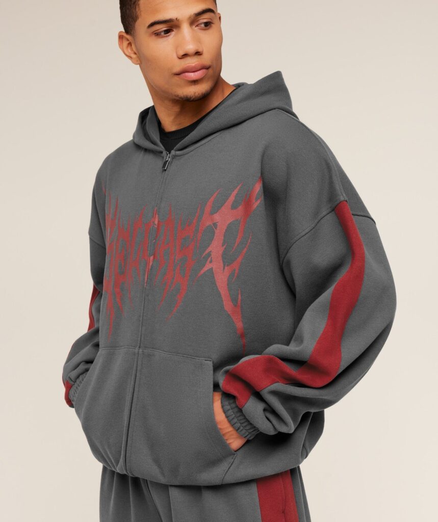 Худи Gymshark Gymshark x Carlos Belcast Zip Up - Onyx Grey