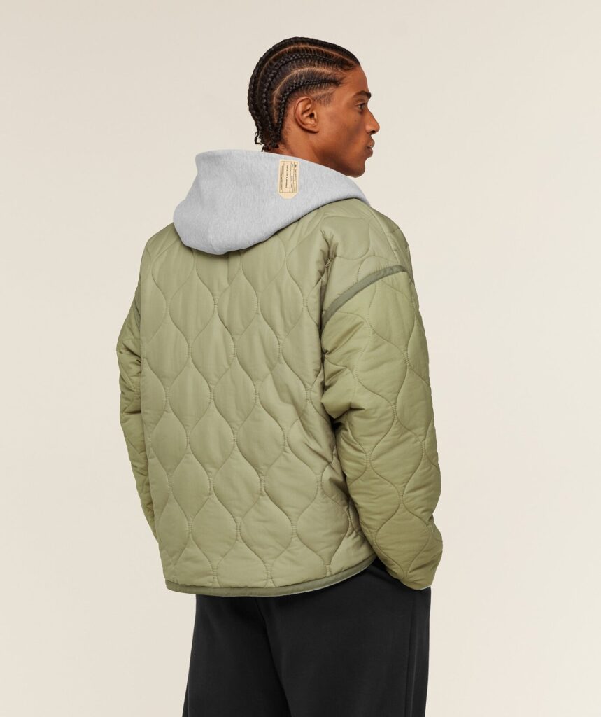 Куртка Gymshark Gymshark x Saalt Studios - Utility Green/Guille Core Grey Marl