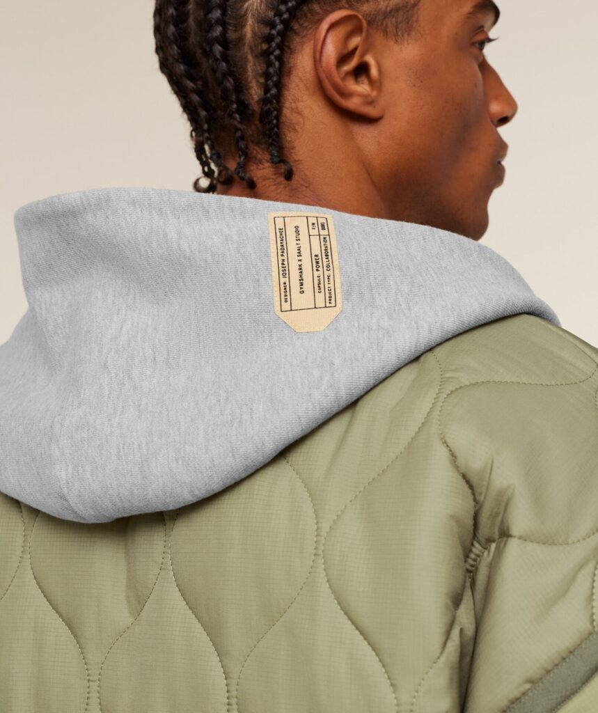 Куртка Gymshark Gymshark x Saalt Studios - Utility Green/Guille Core Grey Marl