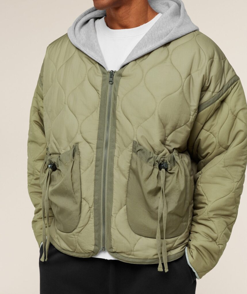 Куртка Gymshark Gymshark x Saalt Studios - Utility Green/Guille Core Grey Marl