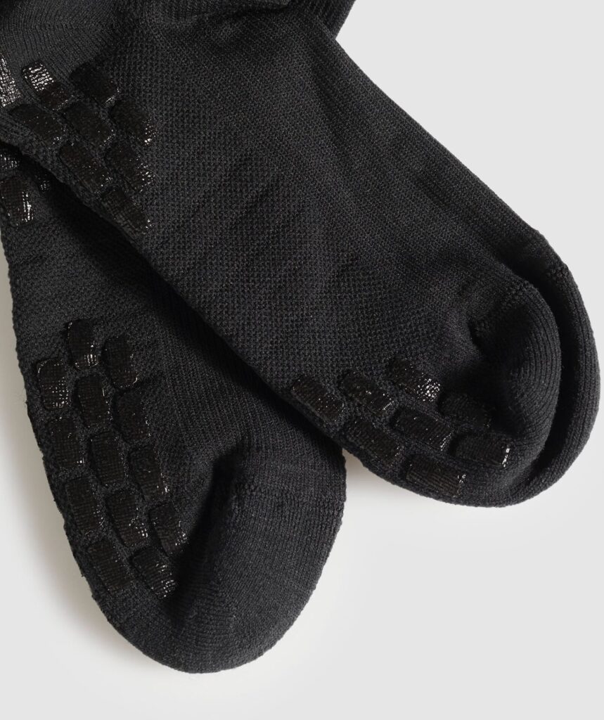 Gymshark Lifting Socks - Black/Carmine Red