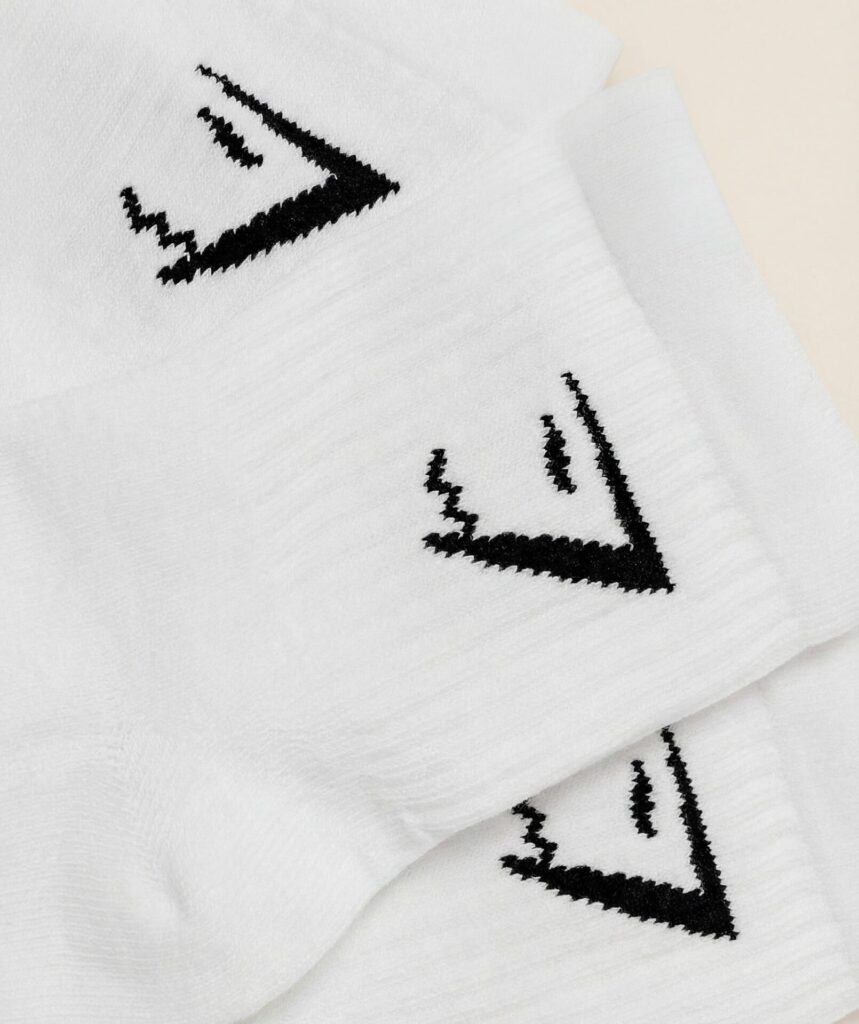 Gymshark Midi Socks 3pk - White