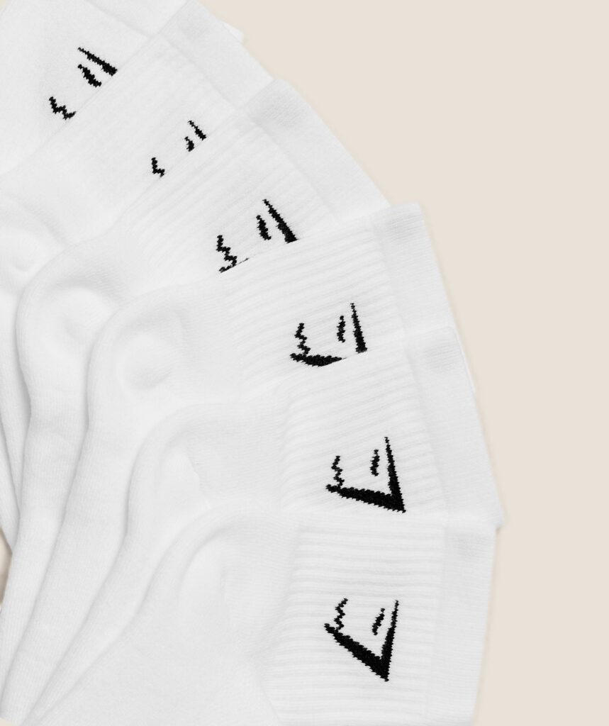 Gymshark Midi Socks 6pk - White
