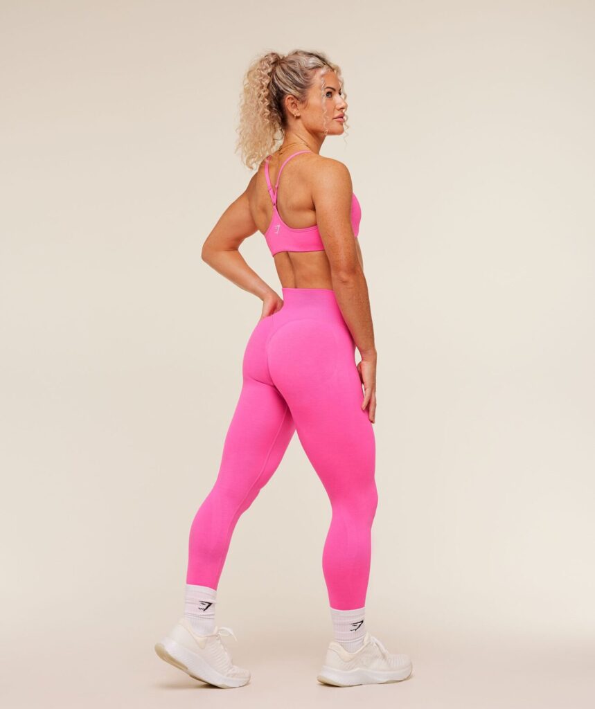 Леггинсы Gymshark Relay Seamless High-Rise - Electric Pink