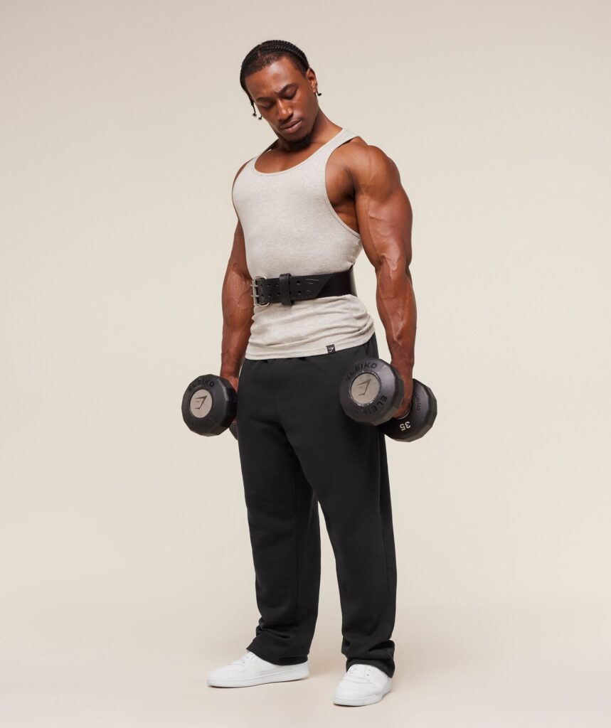 Gymshark Tapered Double Prong Lifting Belt - Black