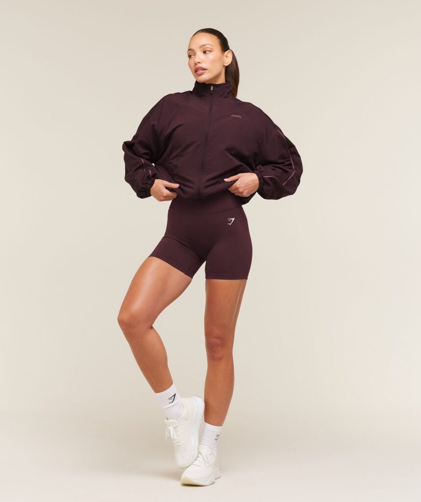 Леггинсы Gymshark Relay Seamless High-Rise Shorts - Cherry Purple