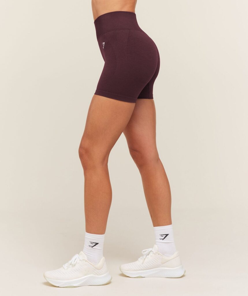 Леггинсы Gymshark Relay Seamless High-Rise Shorts - Cherry Purple