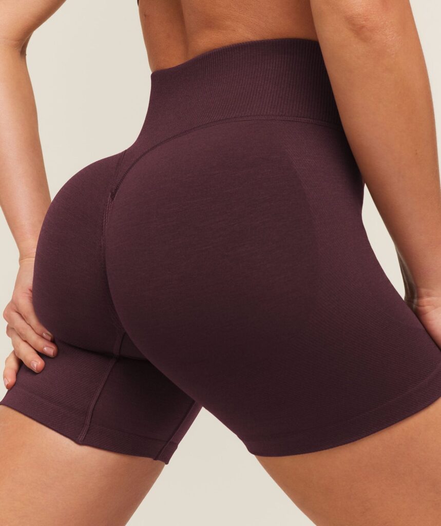 Леггинсы Gymshark Relay Seamless High-Rise Shorts - Cherry Purple