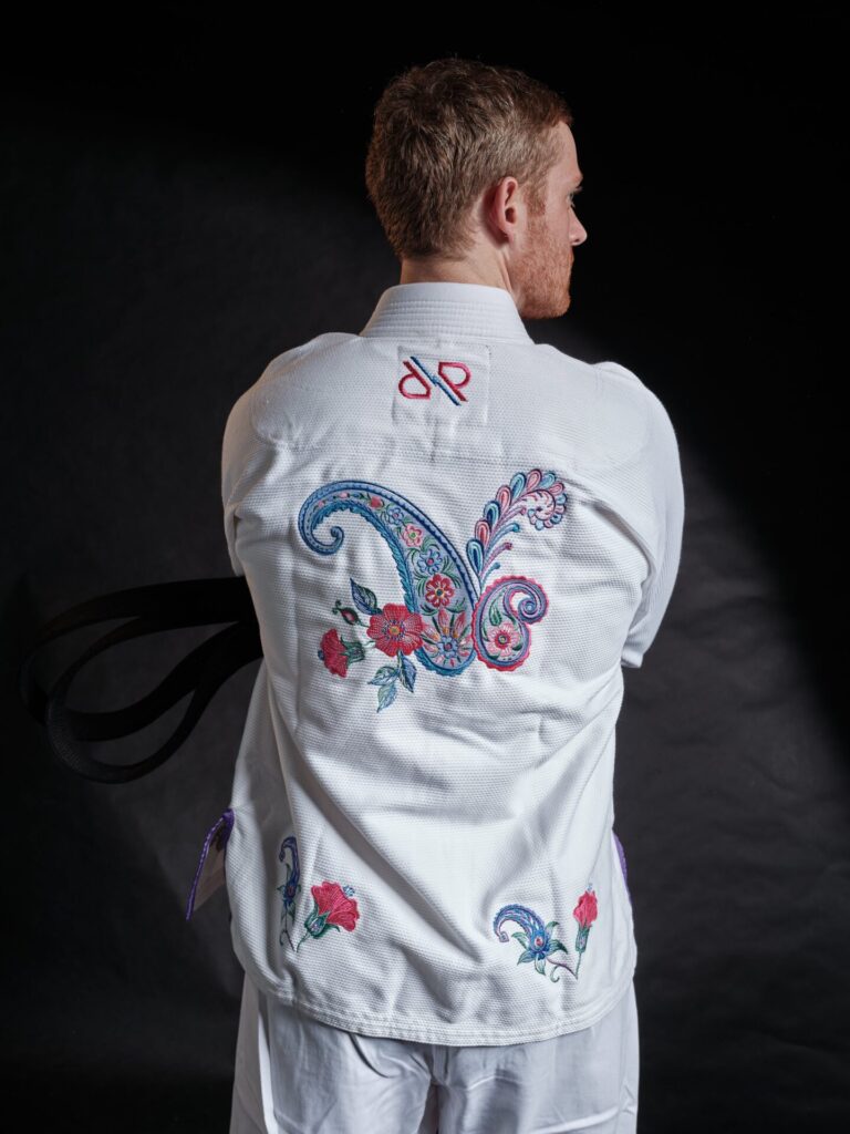 Rollbiss Кимоно White Paisley BJJ
