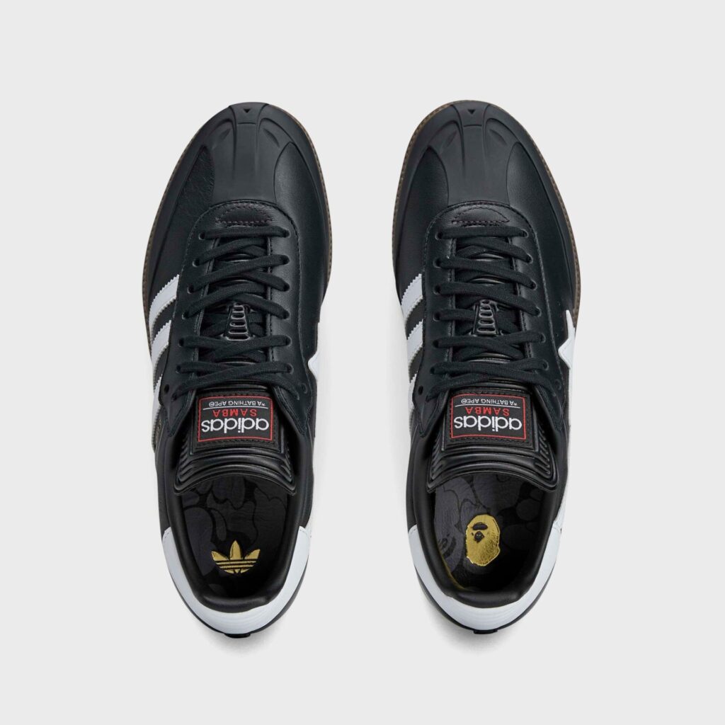 Кроссовки adidas x BAPE Samba - Core Black / White / Gum