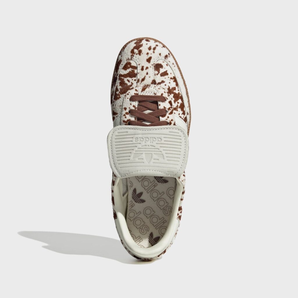 Кроссовки adidas WMNS Cow Print Samba Long Tongue - Off White / Lucid Pink / Gum