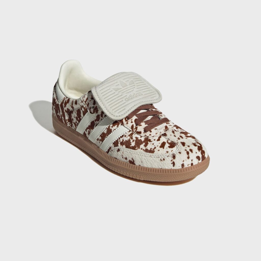 Кроссовки adidas WMNS Cow Print Samba Long Tongue - Off White / Lucid Pink / Gum