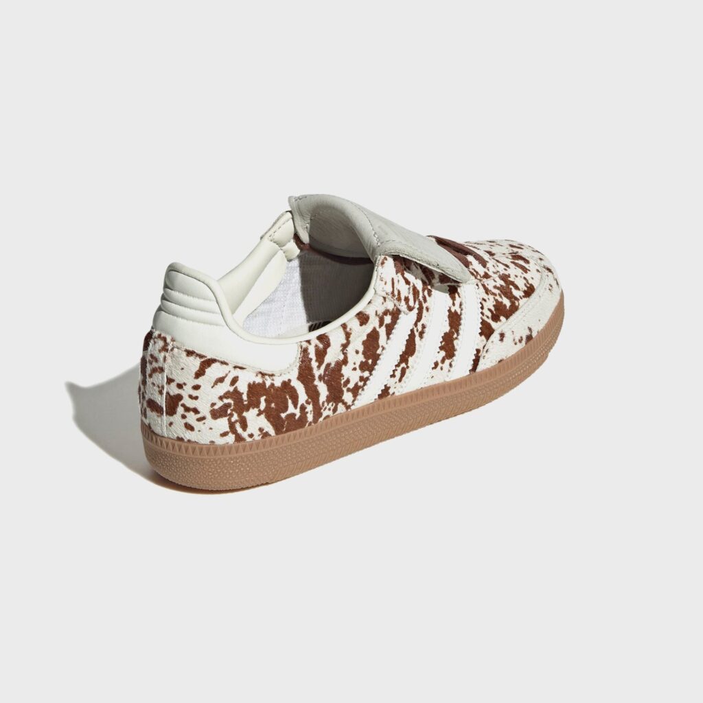 Кроссовки adidas WMNS Cow Print Samba Long Tongue - Off White / Lucid Pink / Gum