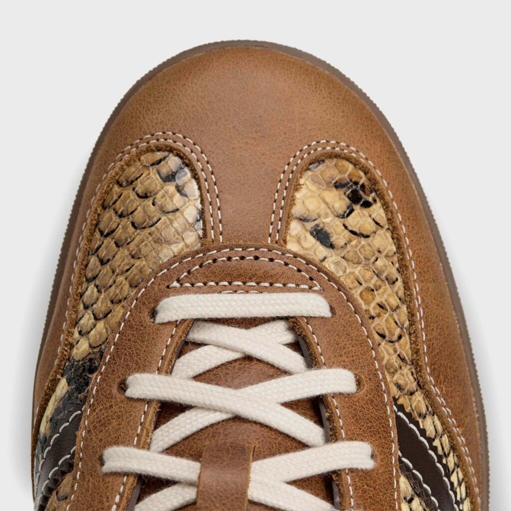 Кроссовки adidas x Wales Bonner Gazelle Snake - Dust Rust / Wonder White / Collegiate Burgundy