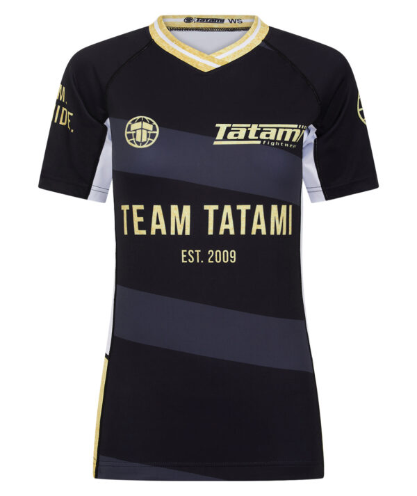 Рашгард Ladies Team Tatami Short Sleeve - Black & Gold