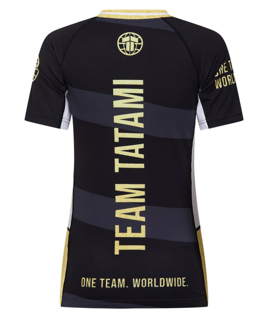 Рашгард Ladies Team Tatami Short Sleeve - Black & Gold
