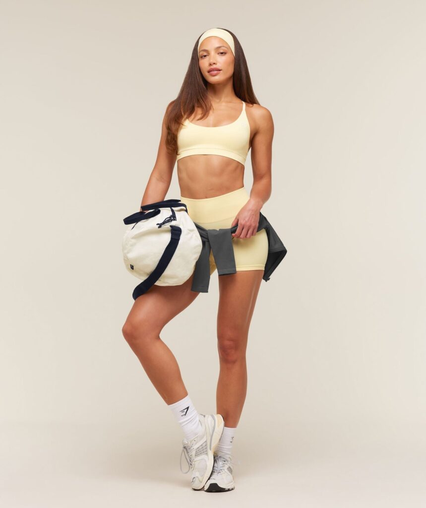Gymshark Everyday Seamless Racerback Sports Bra - Butter Yellow