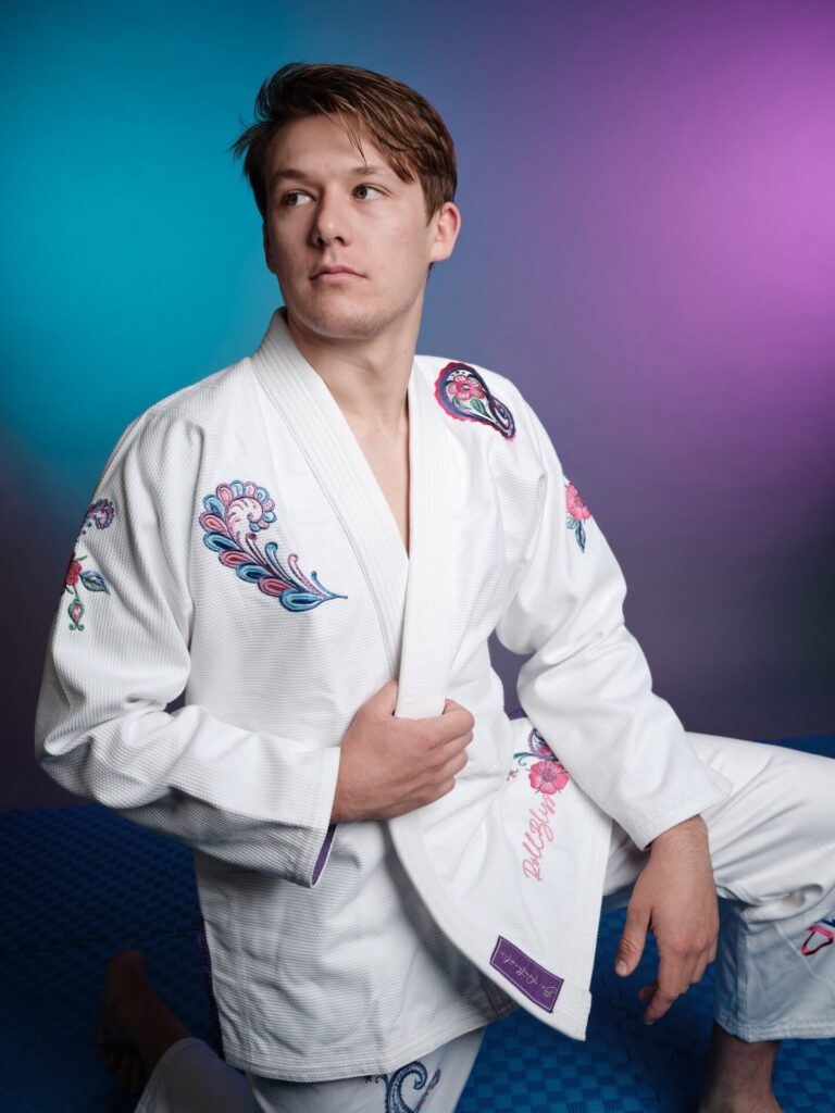Rollbiss Кимоно White Paisley BJJ