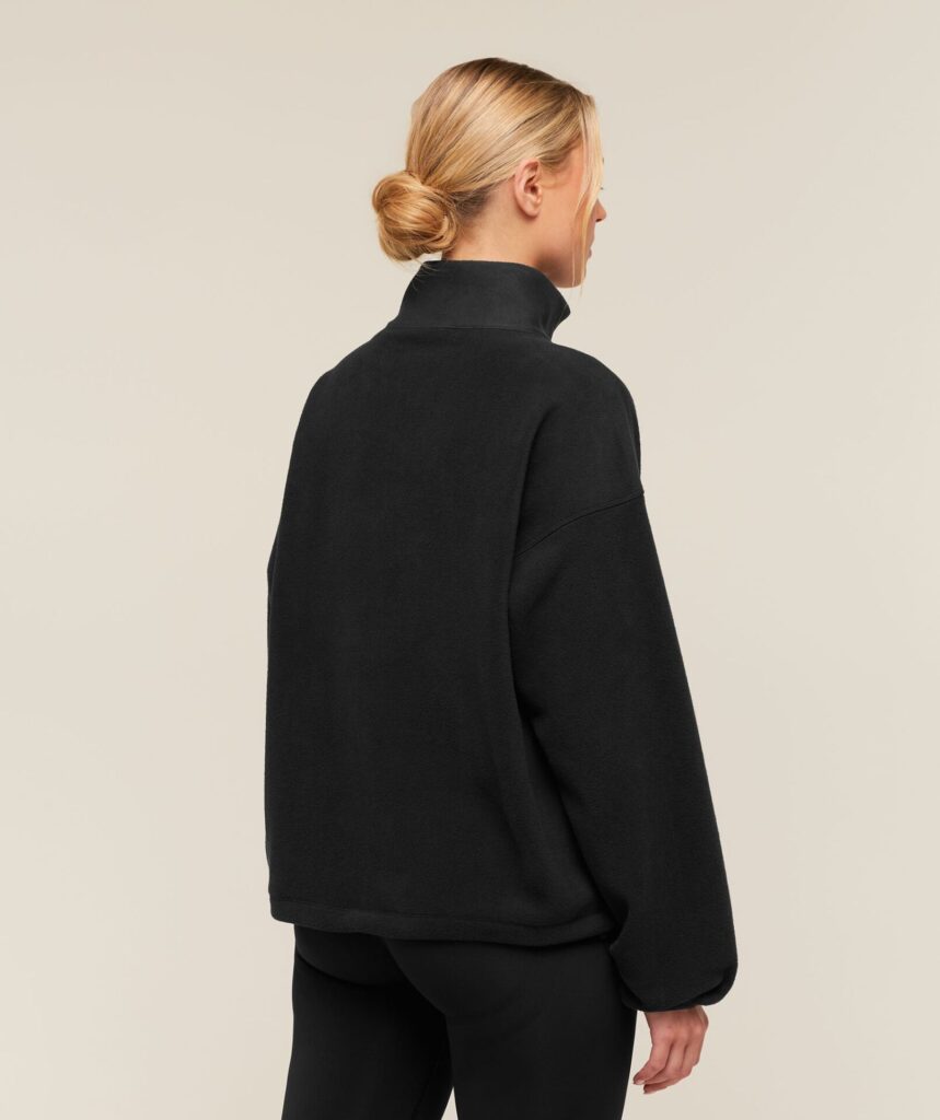 Куртка Gymshark Polar Fleece 1/4 Zip - Black