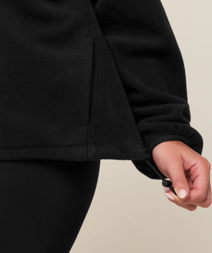 Куртка Gymshark Polar Fleece 1/4 Zip - Black