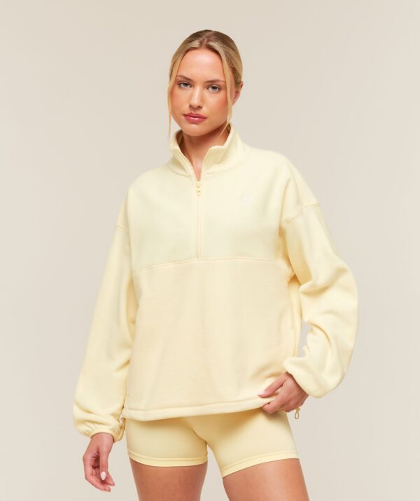 Куртка Gymshark Polar Fleece 1/4 Zip - Butter Yellow