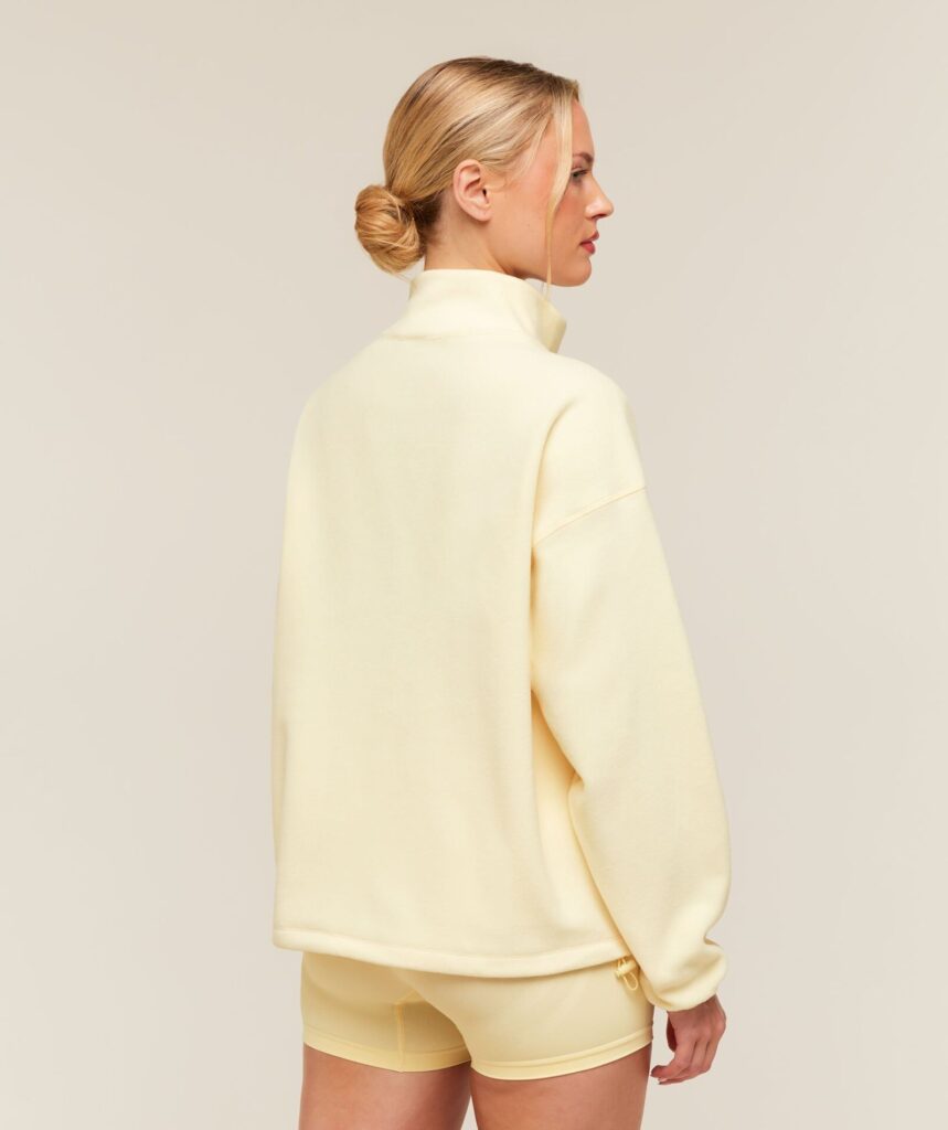 Куртка Gymshark Polar Fleece 1/4 Zip - Butter Yellow