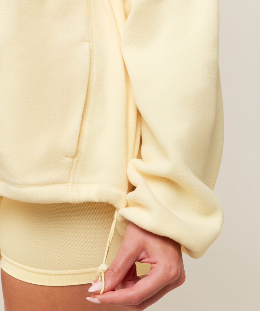 Куртка Gymshark Polar Fleece 1/4 Zip - Butter Yellow