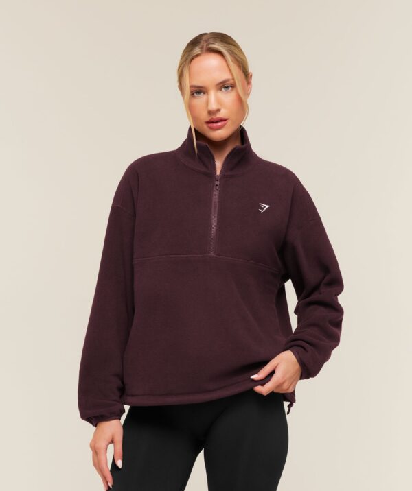 Куртка Gymshark Polar Fleece 1/4 Zip - Cherry Purple