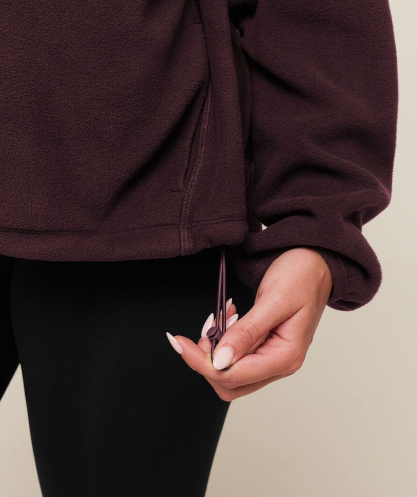 Куртка Gymshark Polar Fleece 1/4 Zip - Cherry Purple