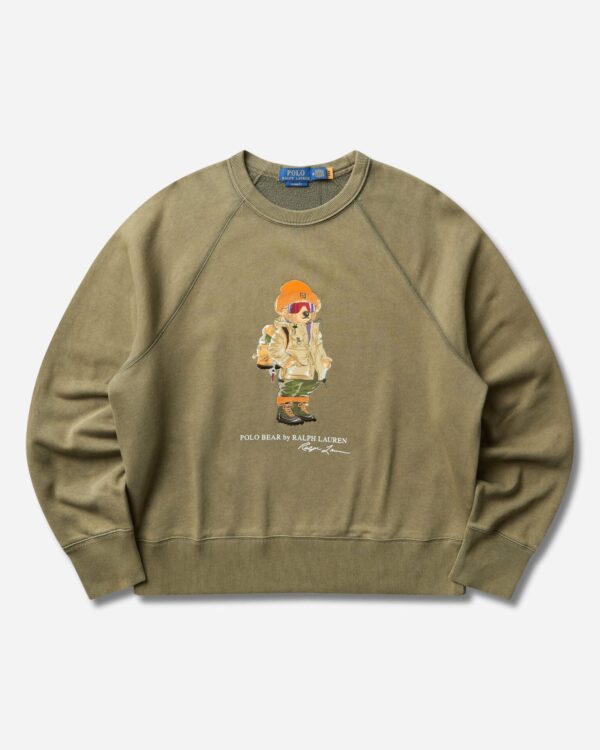 Polo Ralph Lauren Свитшот Men's Polo Bear Fleece Cruise Olive