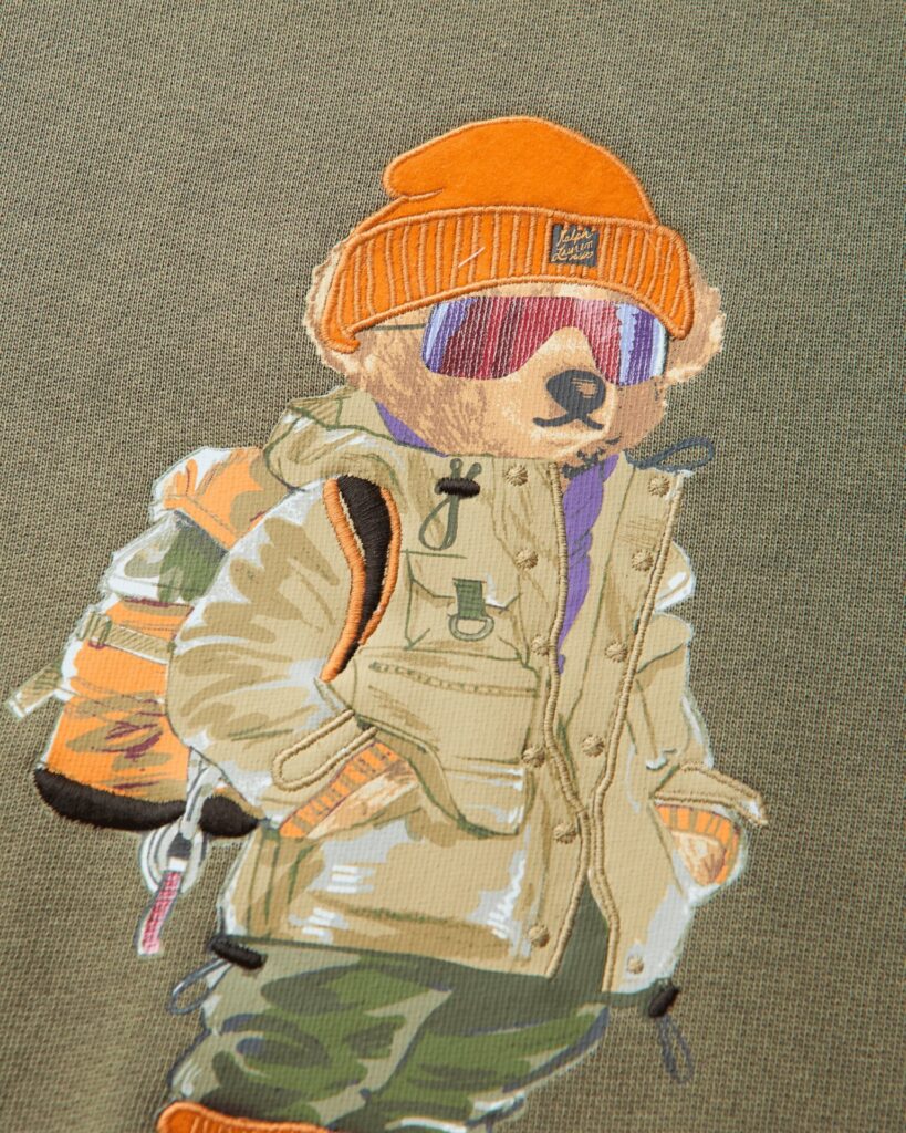 Polo Ralph Lauren Свитшот Men's Polo Bear Fleece Cruise Olive