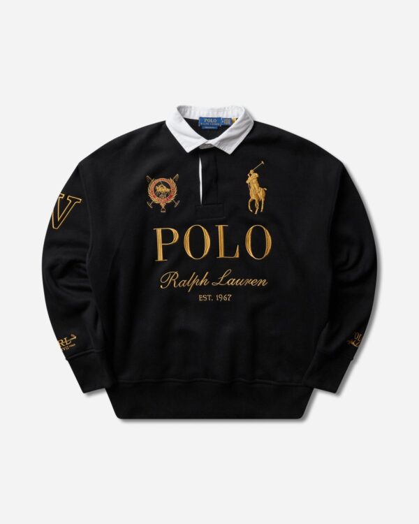Polo Ralph Lauren Свитшот Men's Relaxed Fit Big Pony Rugby Black
