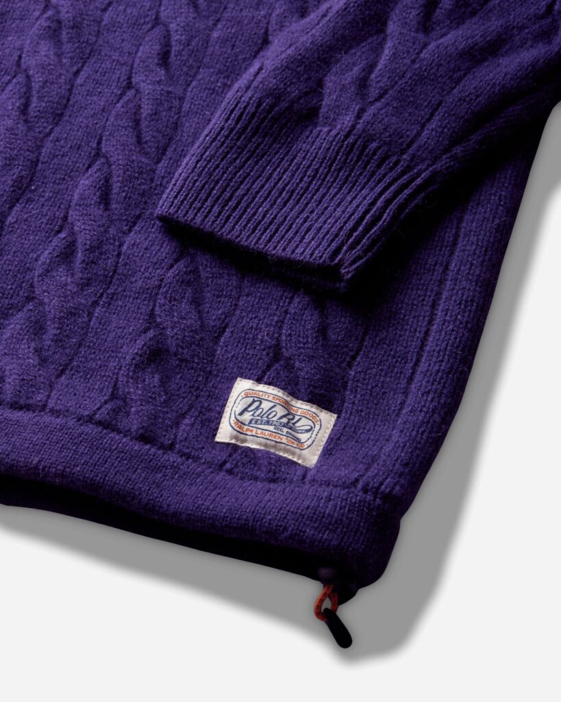 Polo Ralph Lauren Регбийная рубашка Джерси Men's Cable-Knit Rugby Purple Mix