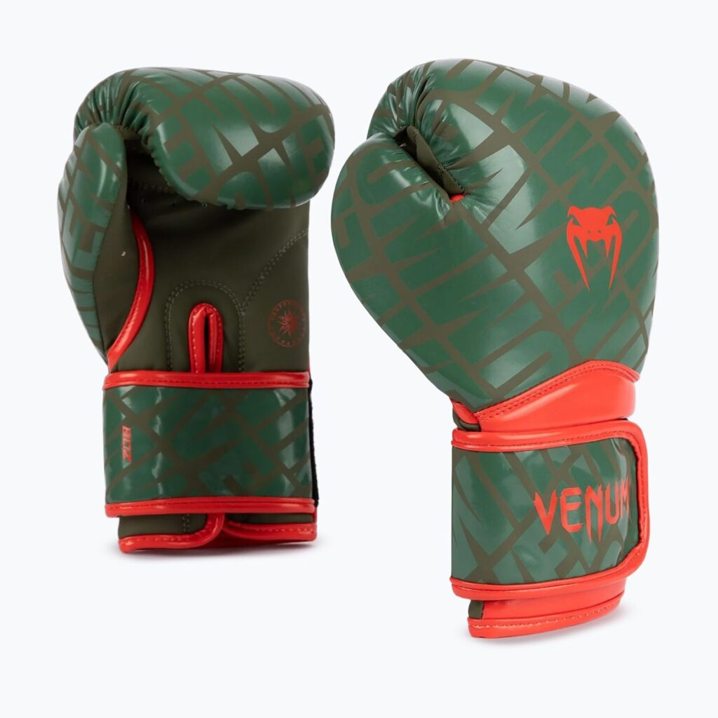 Детские боксёрские перчатки Venum Contender 1.5 XT Kids army green