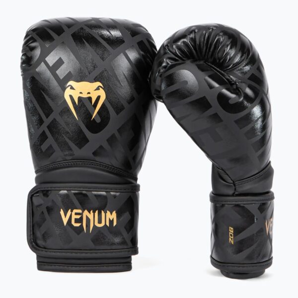 Детские боксёрские перчатки Venum Contender 1.5 XT Kids black/gold