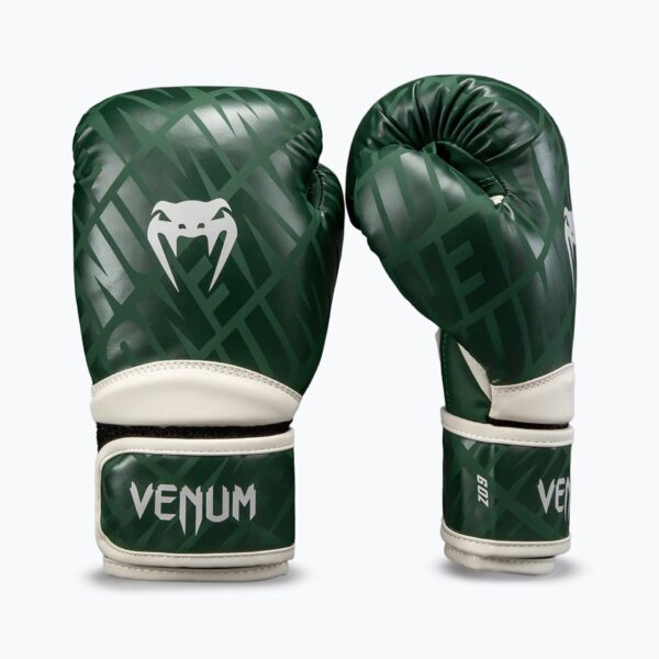 Детские боксёрские перчатки Venum Contender 1.5 XT Kids forest green/off white