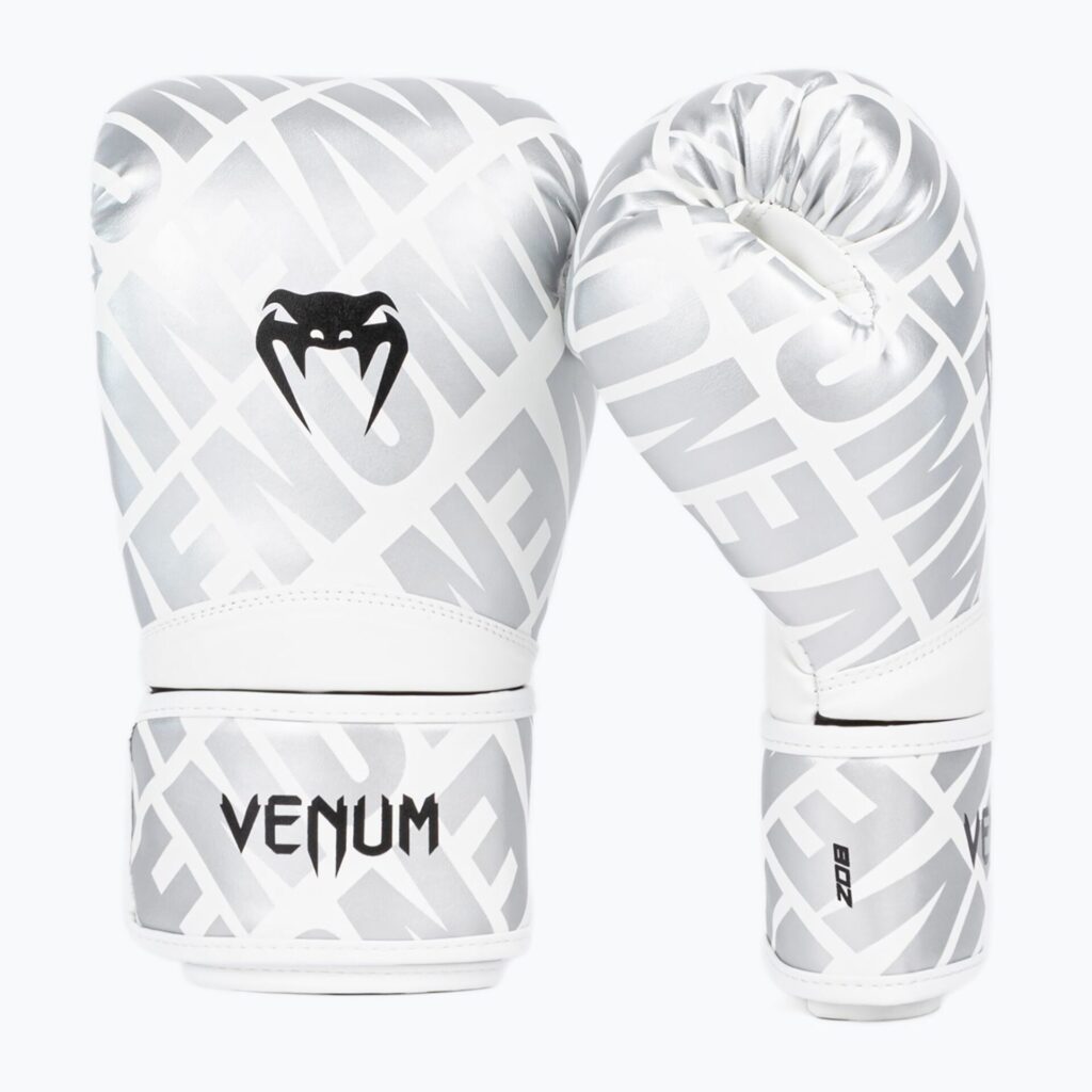 Детские боксёрские перчатки Venum Contender 1.5 XT Kids white/silver