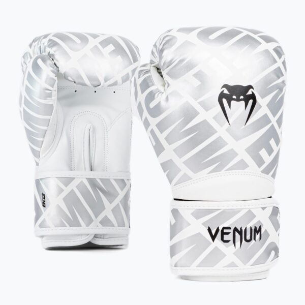 Детские боксёрские перчатки Venum Contender 1.5 XT Kids white/silver