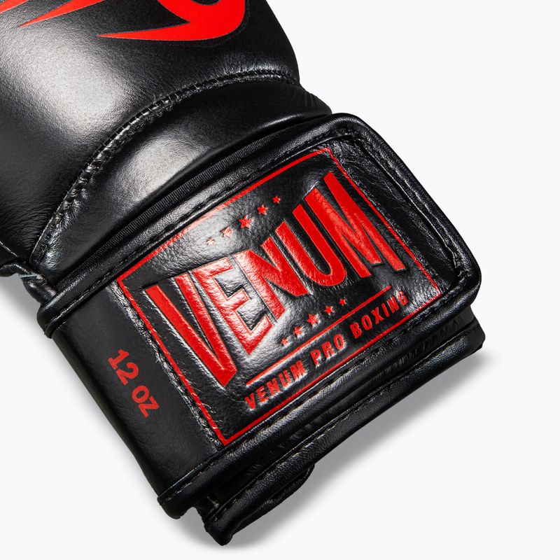 Перчатки Venum Giant 2.0 Mike Tyson Pro Boxing s with Laces - Black/Red - Bag included