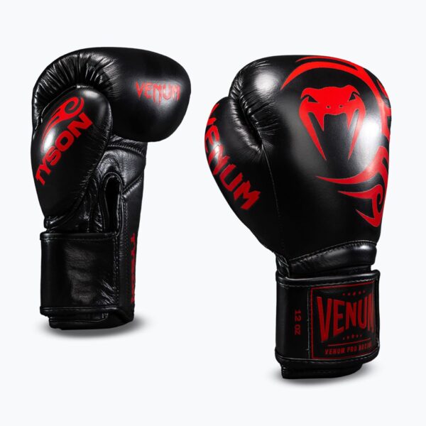 Перчатки Venum Giant 2.0 Mike Tyson Pro Boxing s with Laces - Black/Red - Bag included